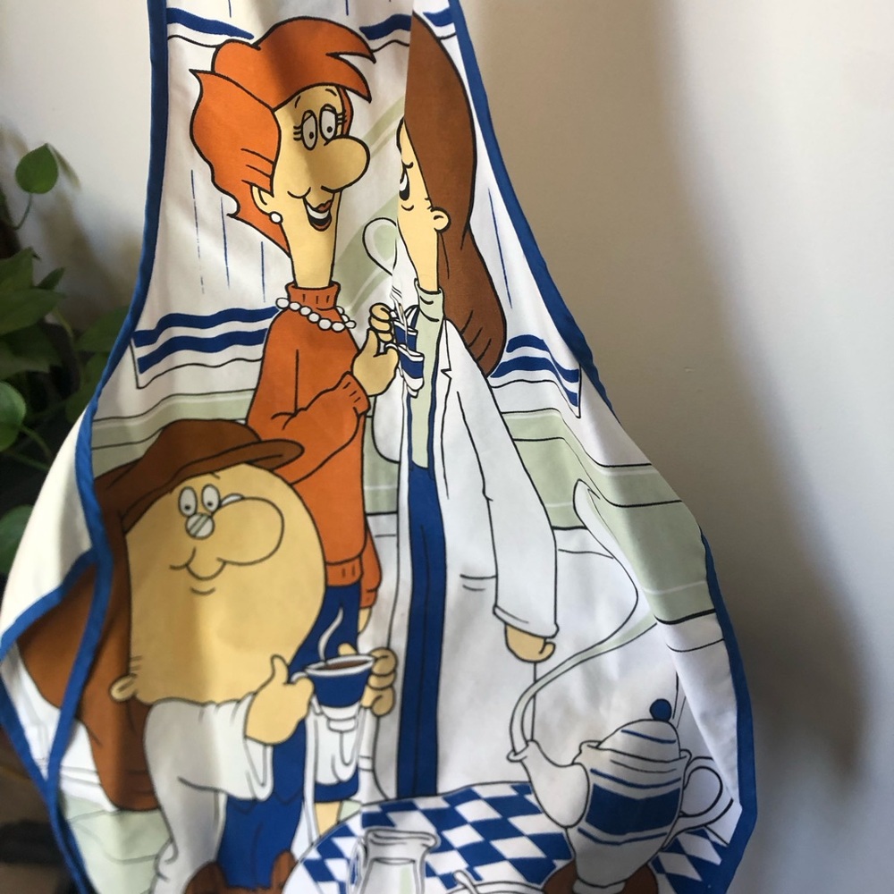 Vintage Tetley Tea Promotional Apron | 90s Graphic Kitchenware - Picture 7 of 8